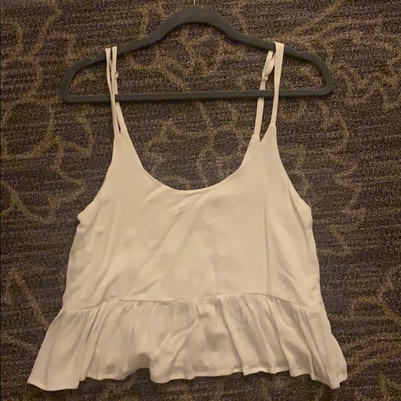 Pacsun L.A. Hearts White Flowy Tank Top - Picture 1 of 2